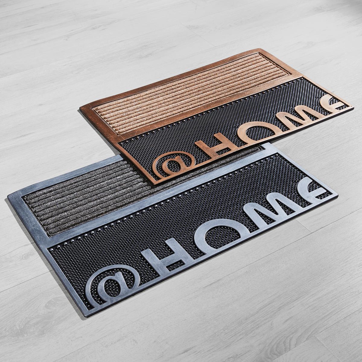 Fußmatte Home Silberfarben ca. 40x60cm - Silberfarben, Kunststoff (40/60cm) - Mömax