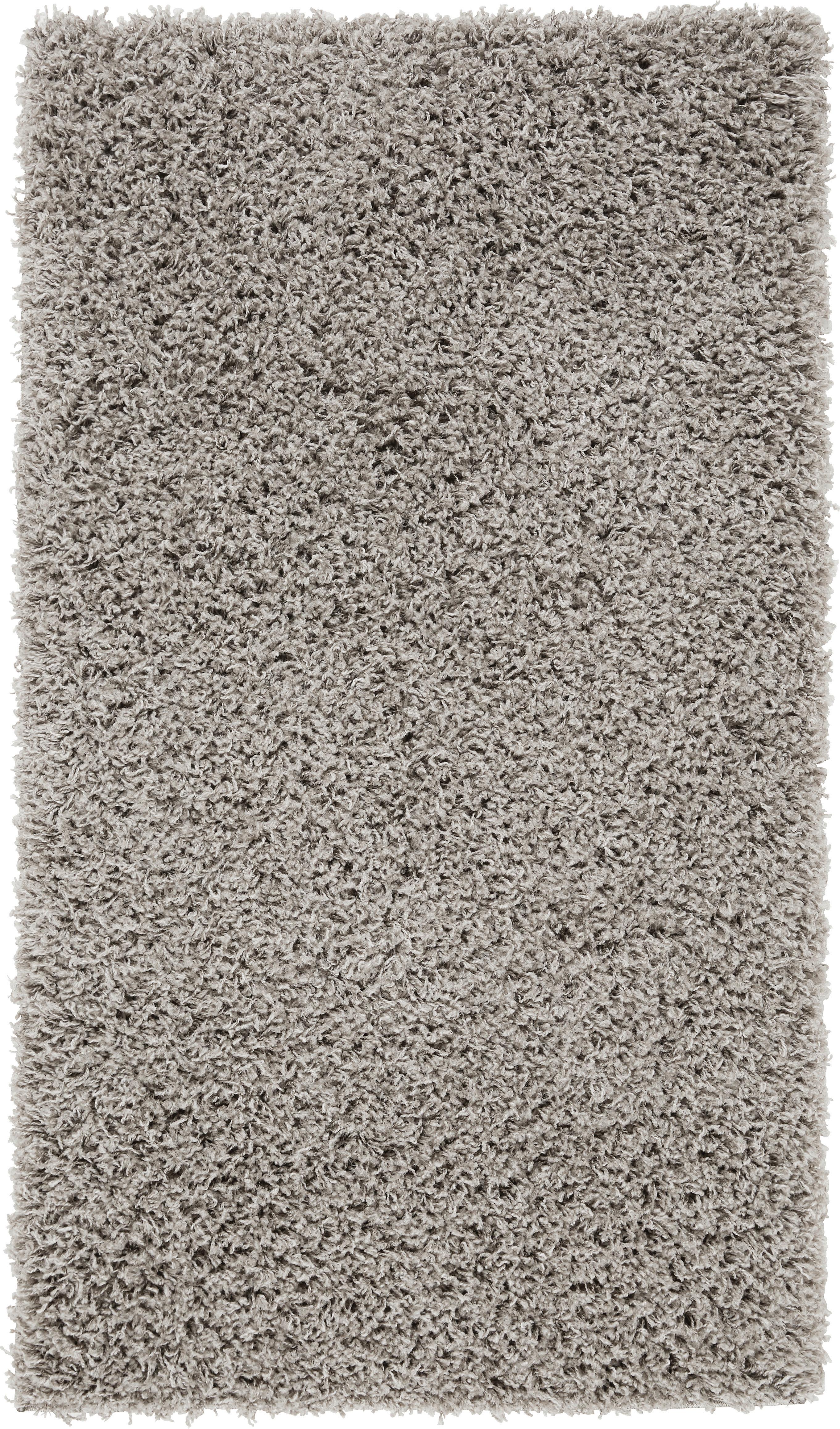 Hochflorteppich Bono in Hellgrau ca. 120x175cm - Hellgrau, Textil (120/175cm) - Based