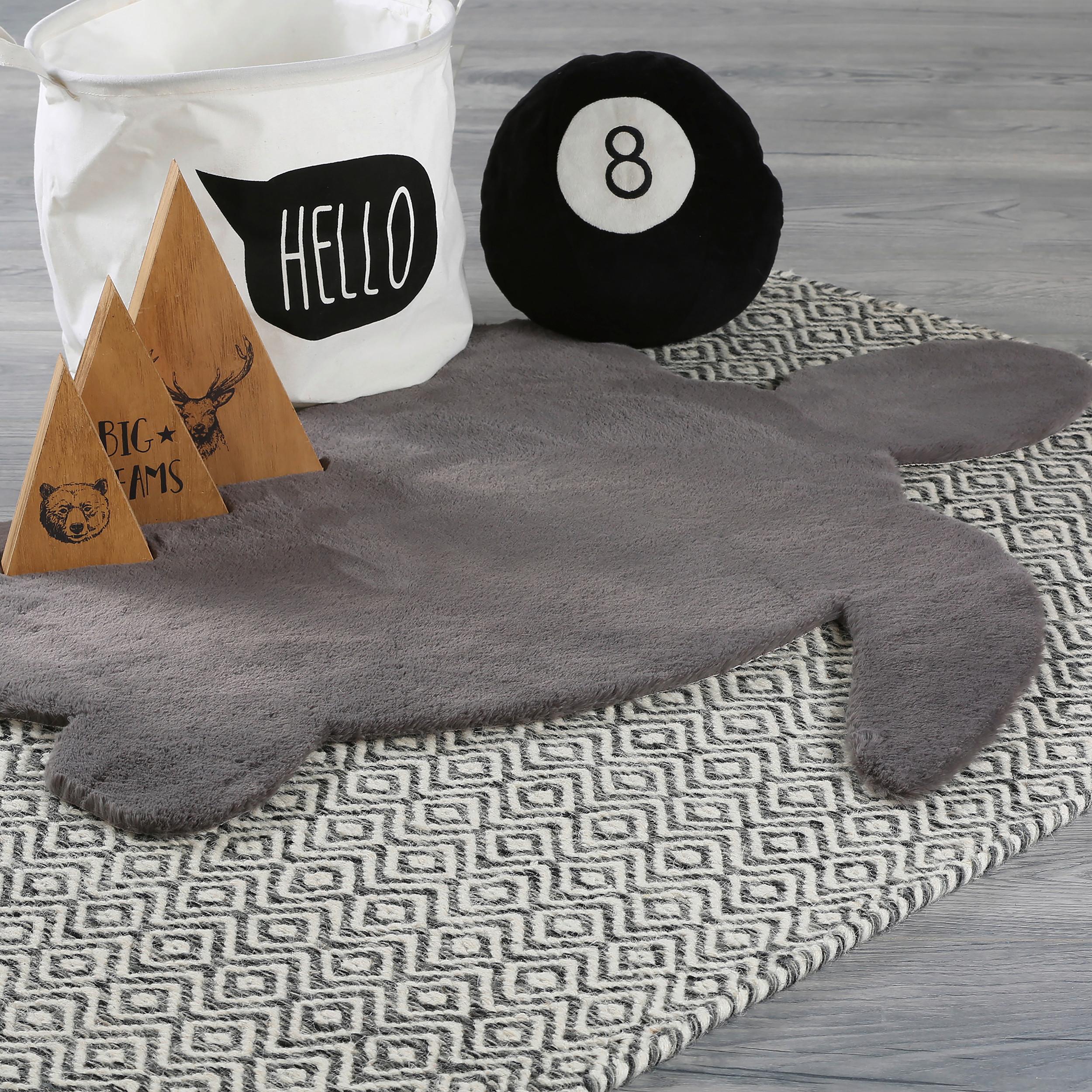 KINDERTEPPICH MY LUNA - gris, Trend, textile (92/83cm) - Ben'n'jen