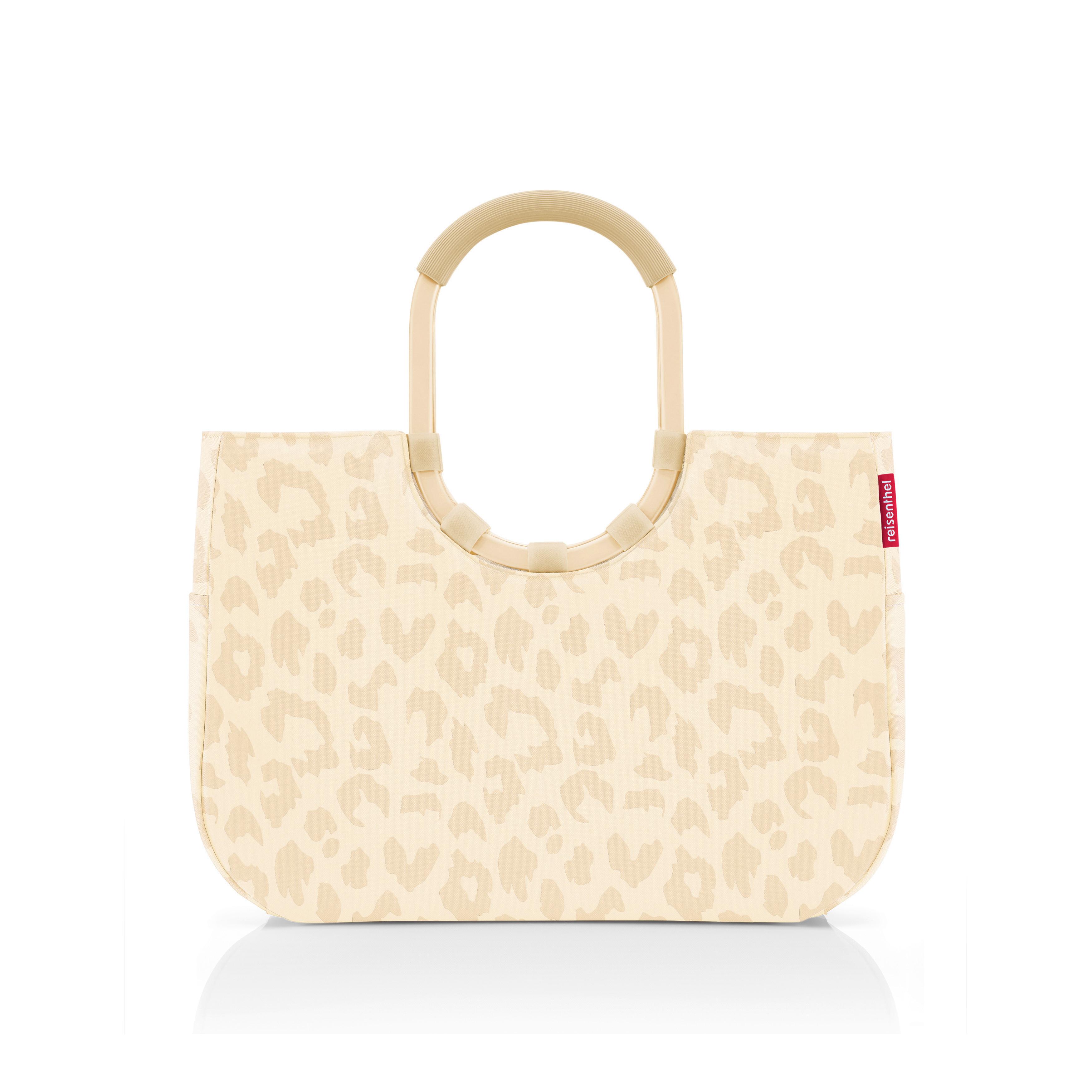 TORBA NA ZAKUPY LOOPSHOPPER L LEO VANILLA - różnokolorowy, Basics, tkanina (46/34.5cm) - Reisenthel