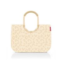 TORBA NA ZAKUPY LOOPSHOPPER L LEO VANILLA - różnokolorowy, Basics, tkanina (46/34.5cm) - Reisenthel