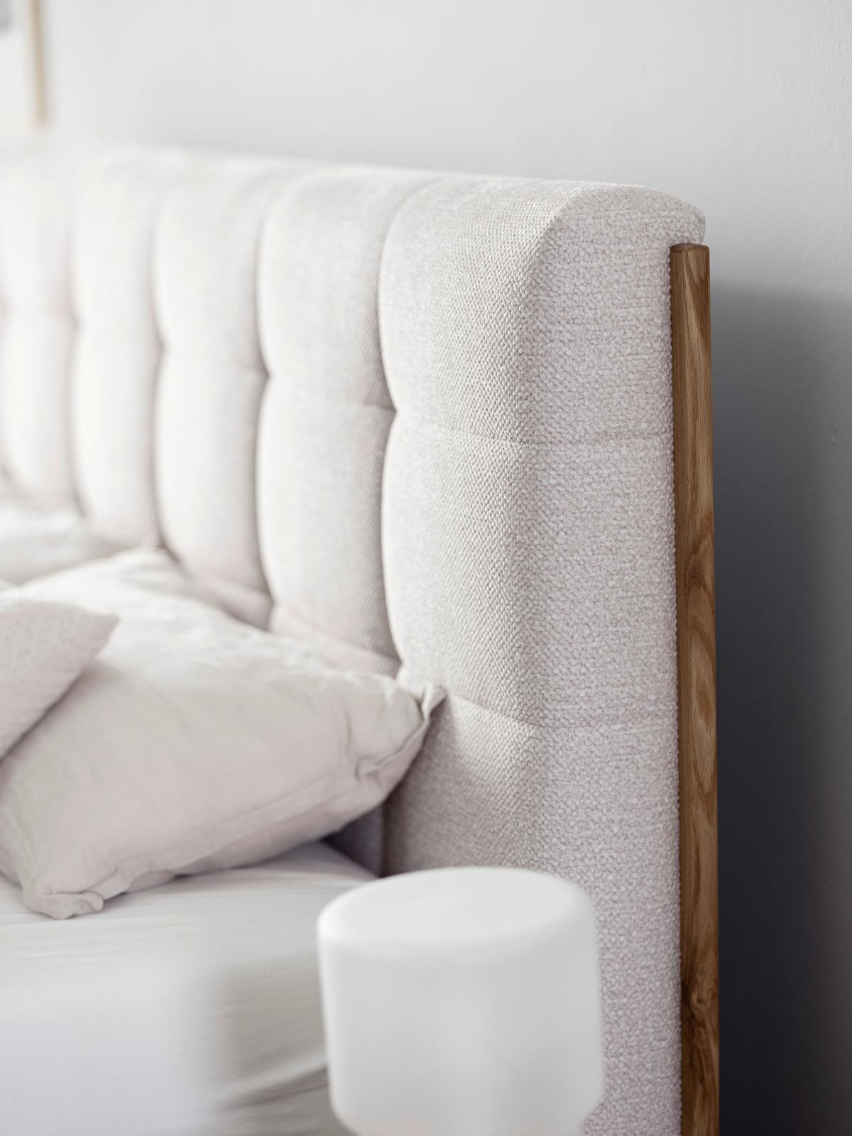 Boxspringbett Lavenito Weiß ca. 160x200cm - Schwarz/Weiß, KONVENTIONELL, Textil (160/200cm) - Premium Living