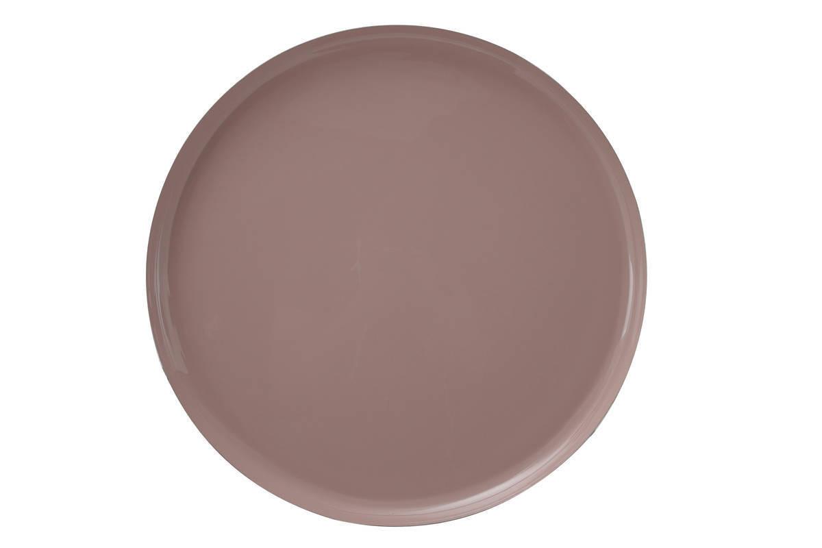 Beistelltisch Beistelltisch Art Deco 725 - Silberfarben/Altrosa, Trend, Metall (50/52cm) - Kayoom