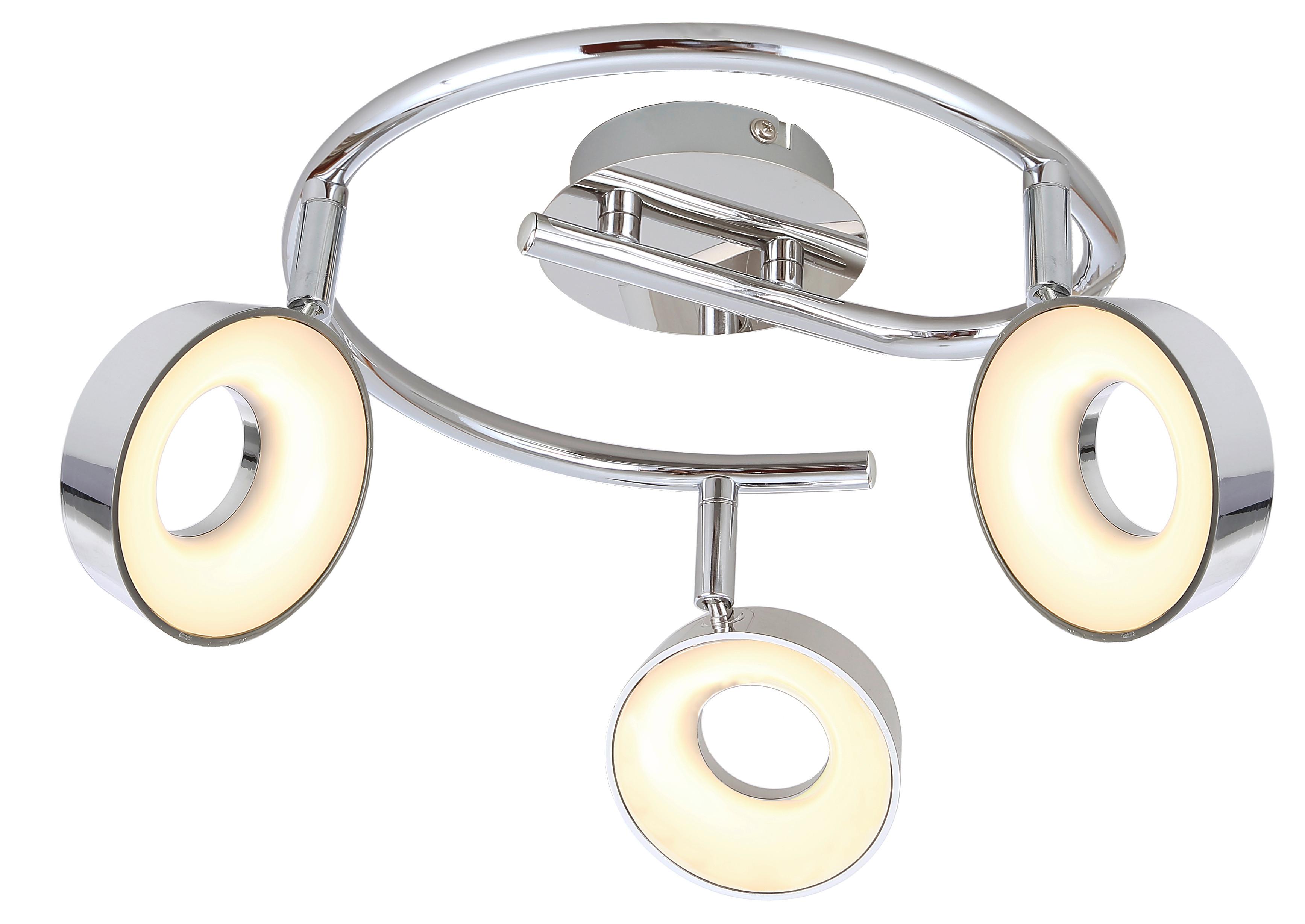 Led Reflektor Isla - boje kroma, Design, metal/plastika (40/40/19cm)