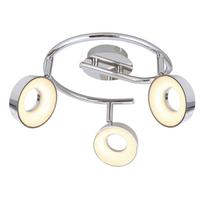 Led Reflektor Isla - boje kroma, Design, metal/plastika (40/40/19cm)