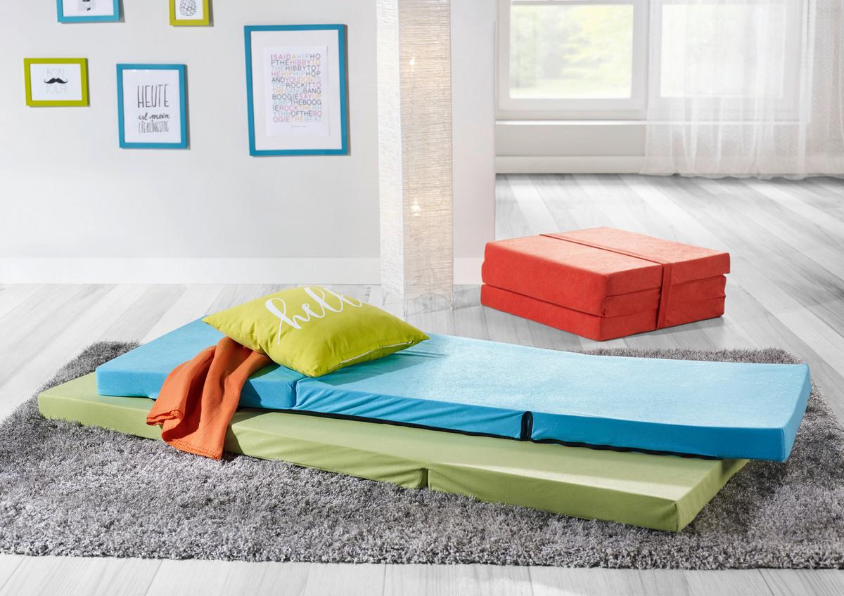 Faltmatratze in Grün ca. 65x185cm - Grün, Modern (65/186cm) - Mömax