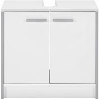 Waschbeckenunterschrank in Perlweiß - MODERN, Holzwerkstoff (60/56/29cm) - Based