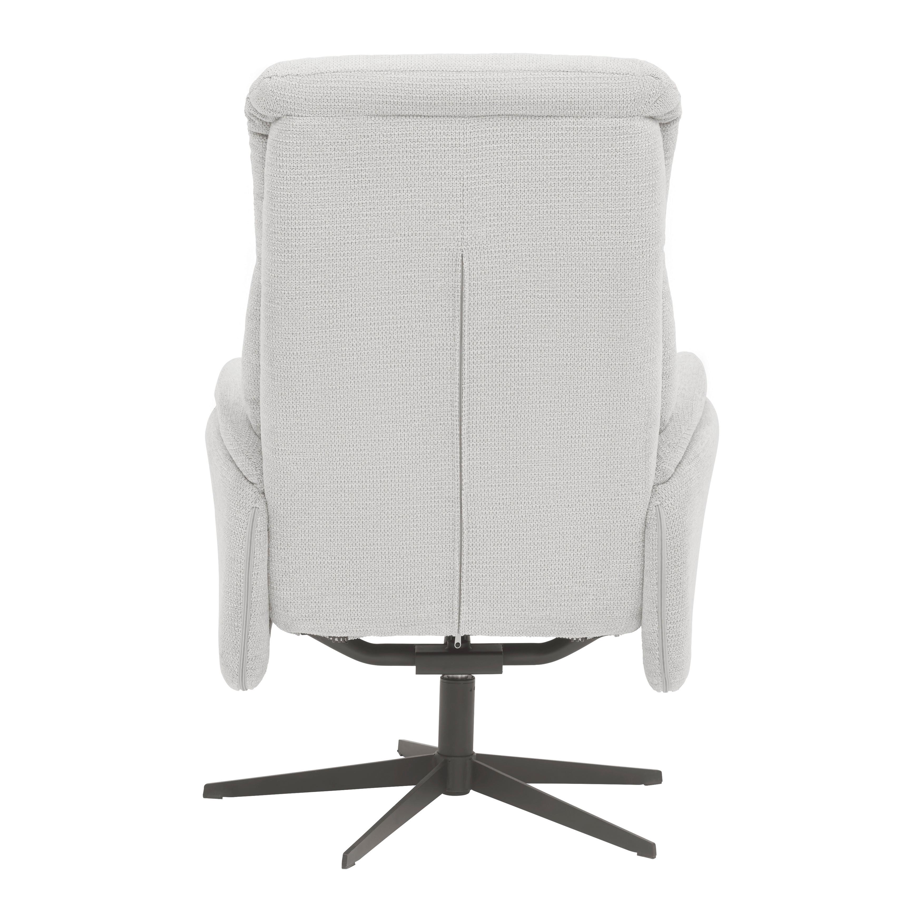 RELAXFÅTÖLJ STAR - ljusgrå/svart, Modern, metall/textil (72/105/91cm) - Mömax