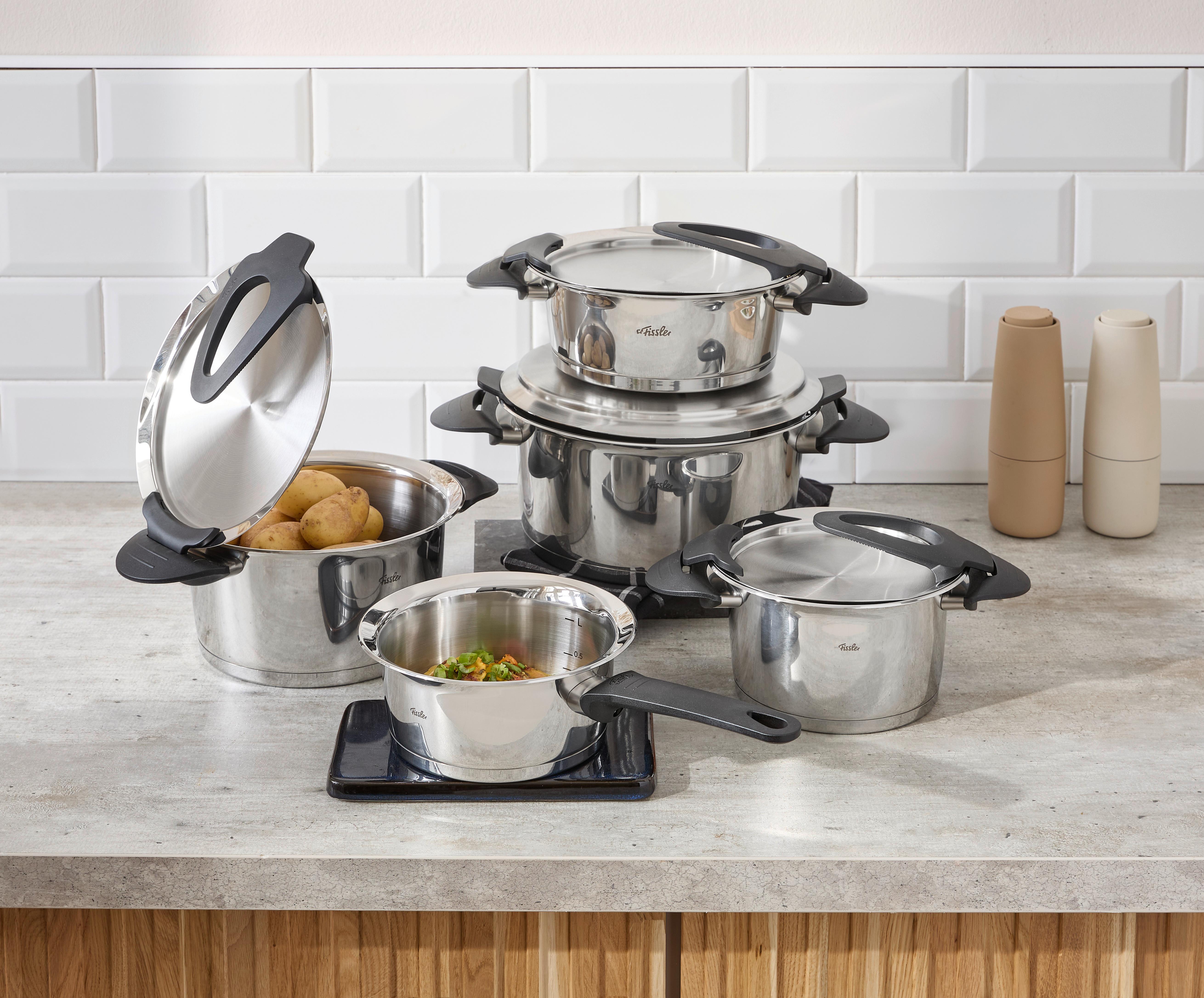 ZESTAW GARNKÓW 1611805000 FISSLER - kolor srebrny, Basics, metal - Fissler