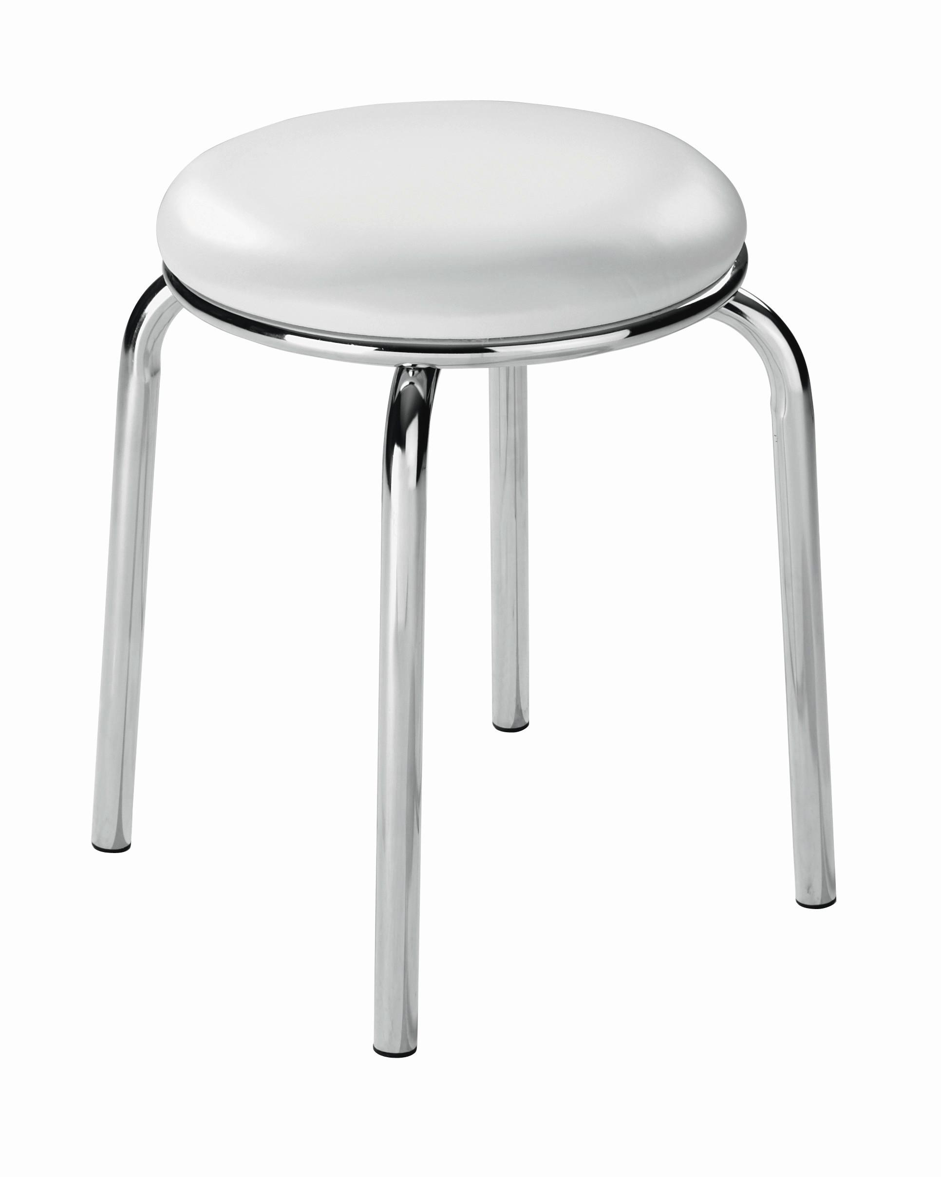 Taburet Pub - alb, Konventionell, plastic/metal (46/45cm) - Modern Living