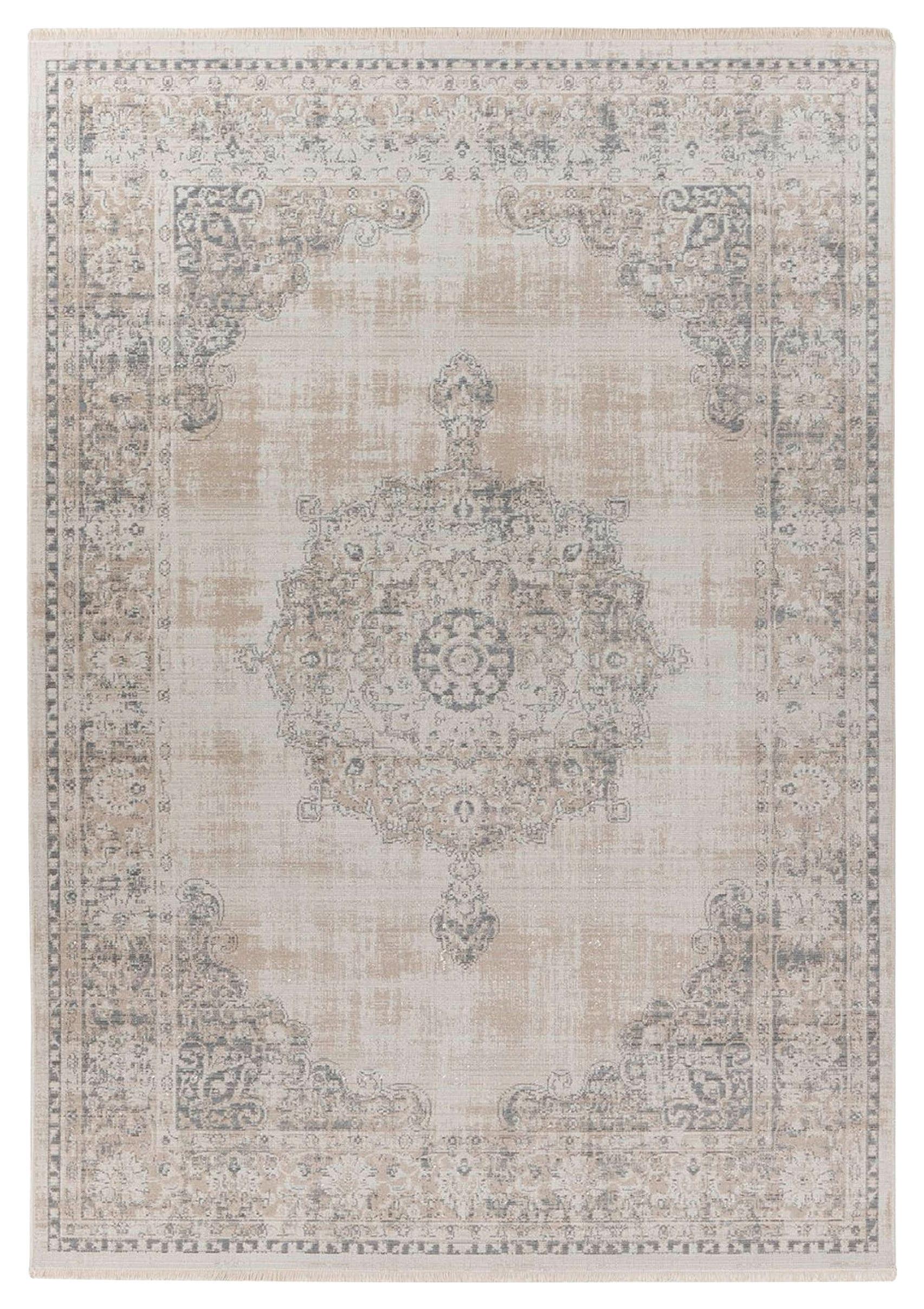 Vintage-teppich Dilan 100 - Grau, Konventionell, Textil (80/150cm) - Kayoom
