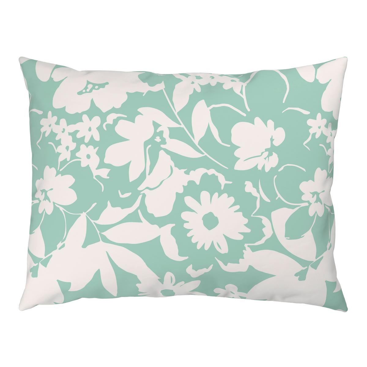 Lenjerie de pat Floral cca. 2x50x70/200x220 cm - verde mentă, textil (200/220cm) - Mömax