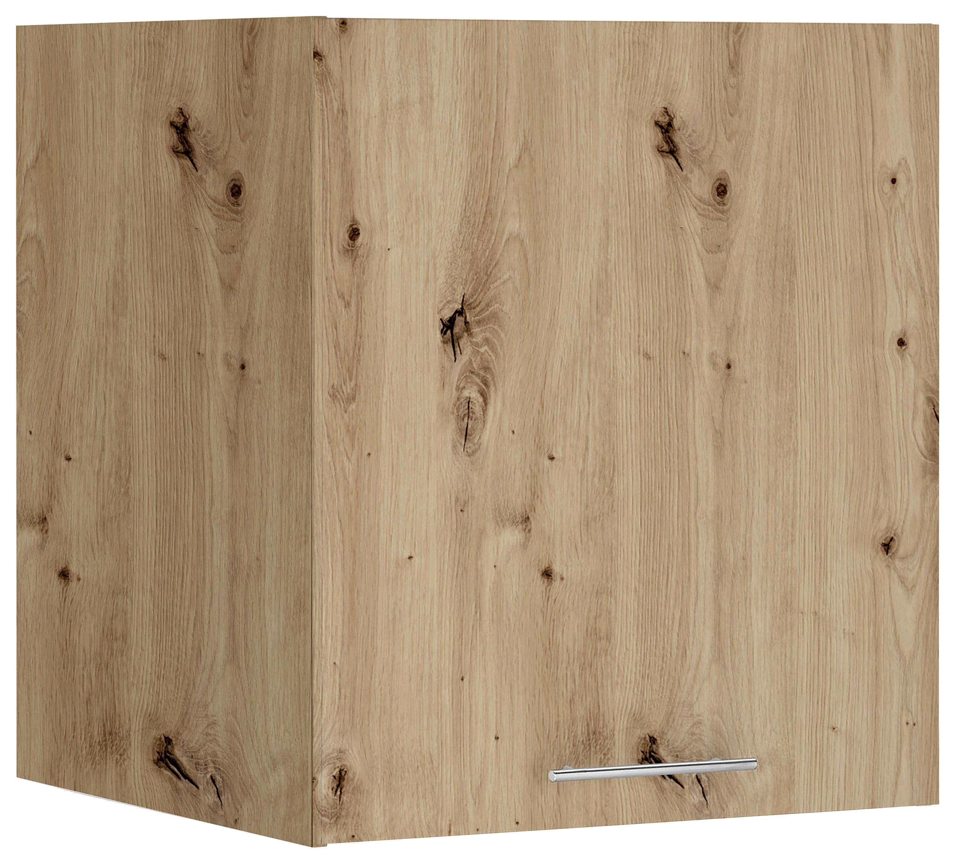 Aufsatzschrank Aileen Eiche Artisan - Chromfarben/Eiche Artisan, KONVENTIONELL, Holzwerkstoff/Metall (68/76/68cm) - Mömax