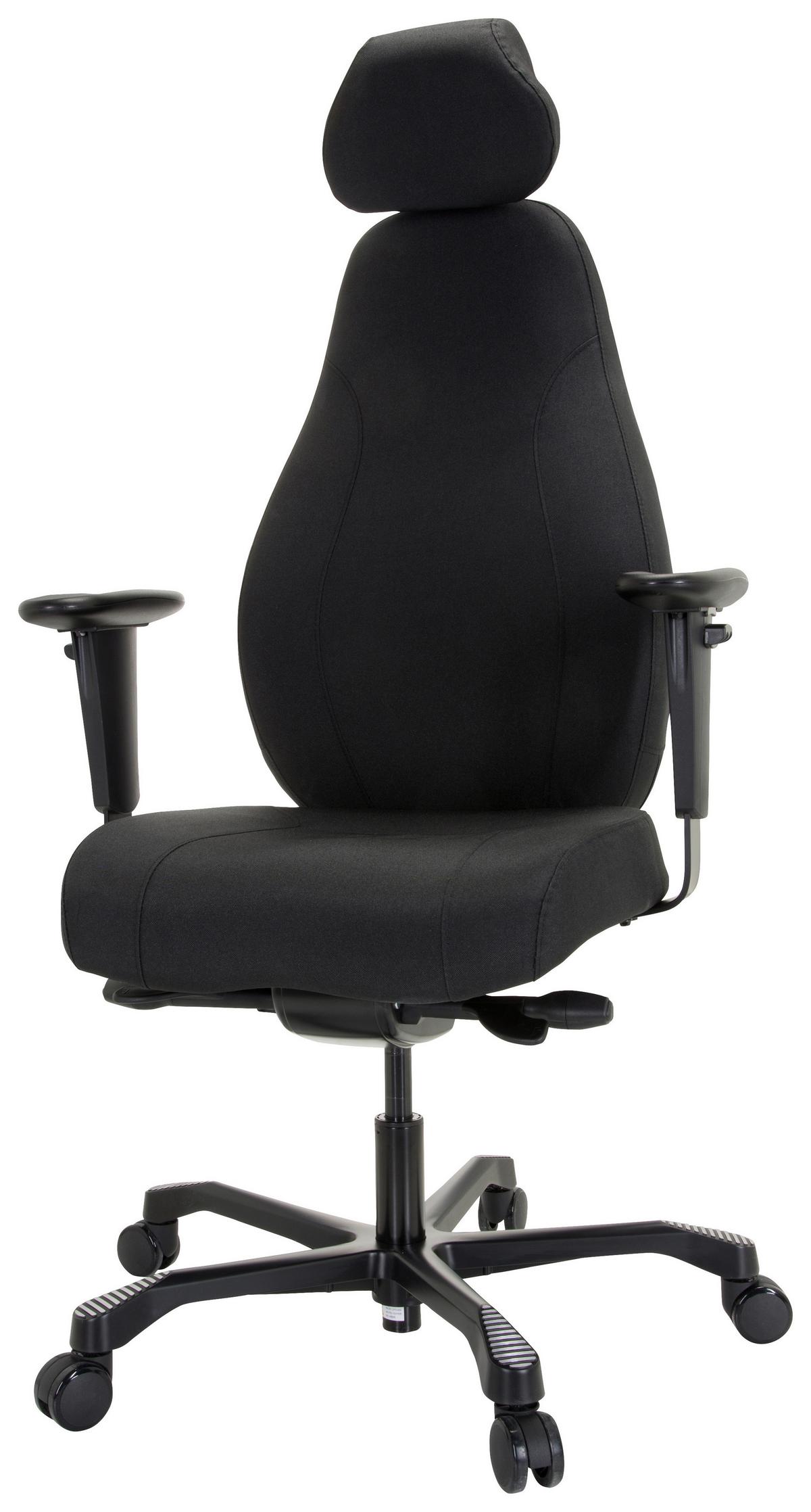 Pisarniški Stol Resistio Xxl, Črna - črna, Moderno, kovina/umetna masa (72/121/60cm) - MID.YOU