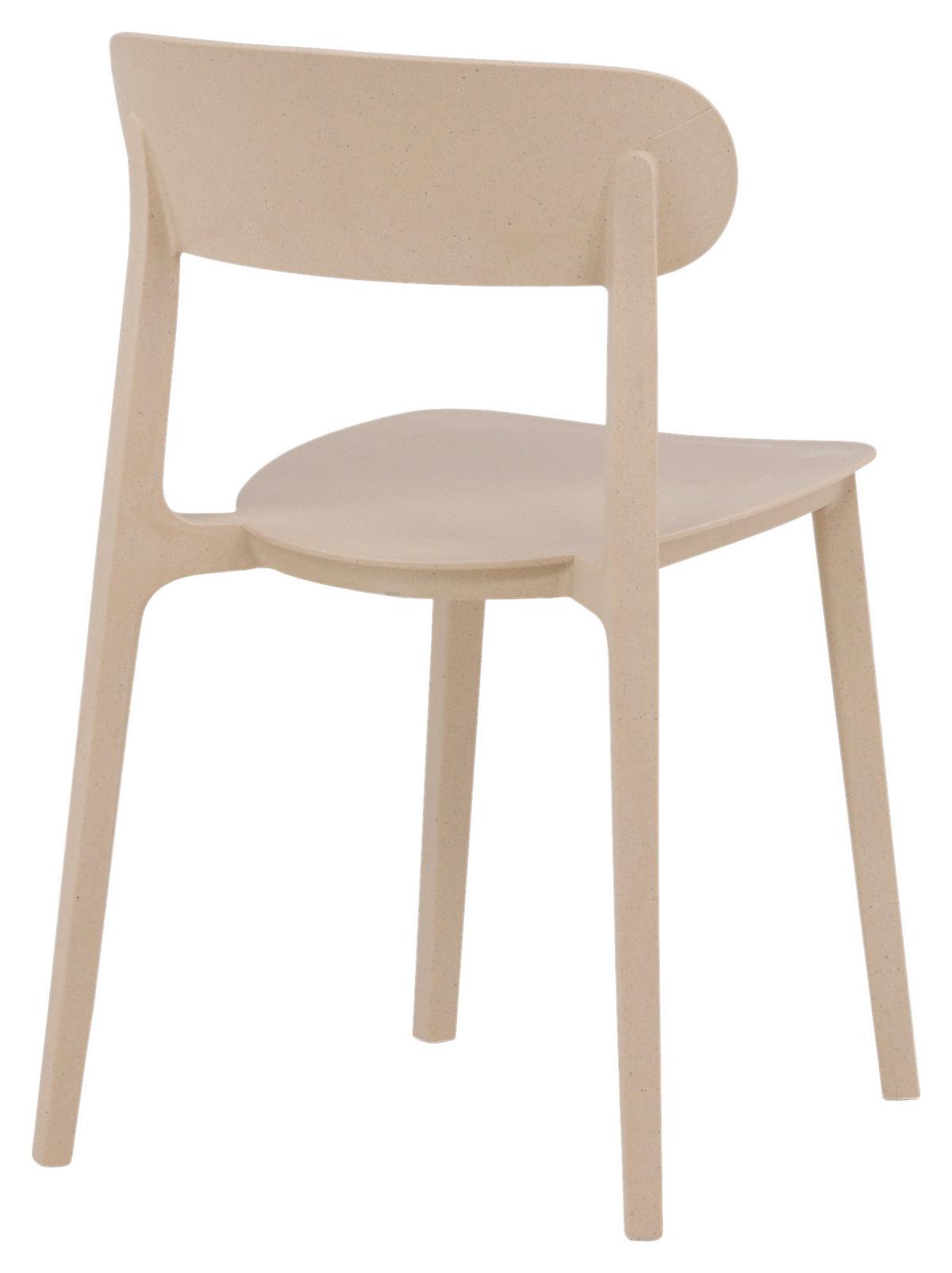 Stuhl-2er Set Åstol ca. 50x78,5x52 cm Beige - Beige, Design, Holz/Kunststoff (50/78,5/52cm) - Livetastic