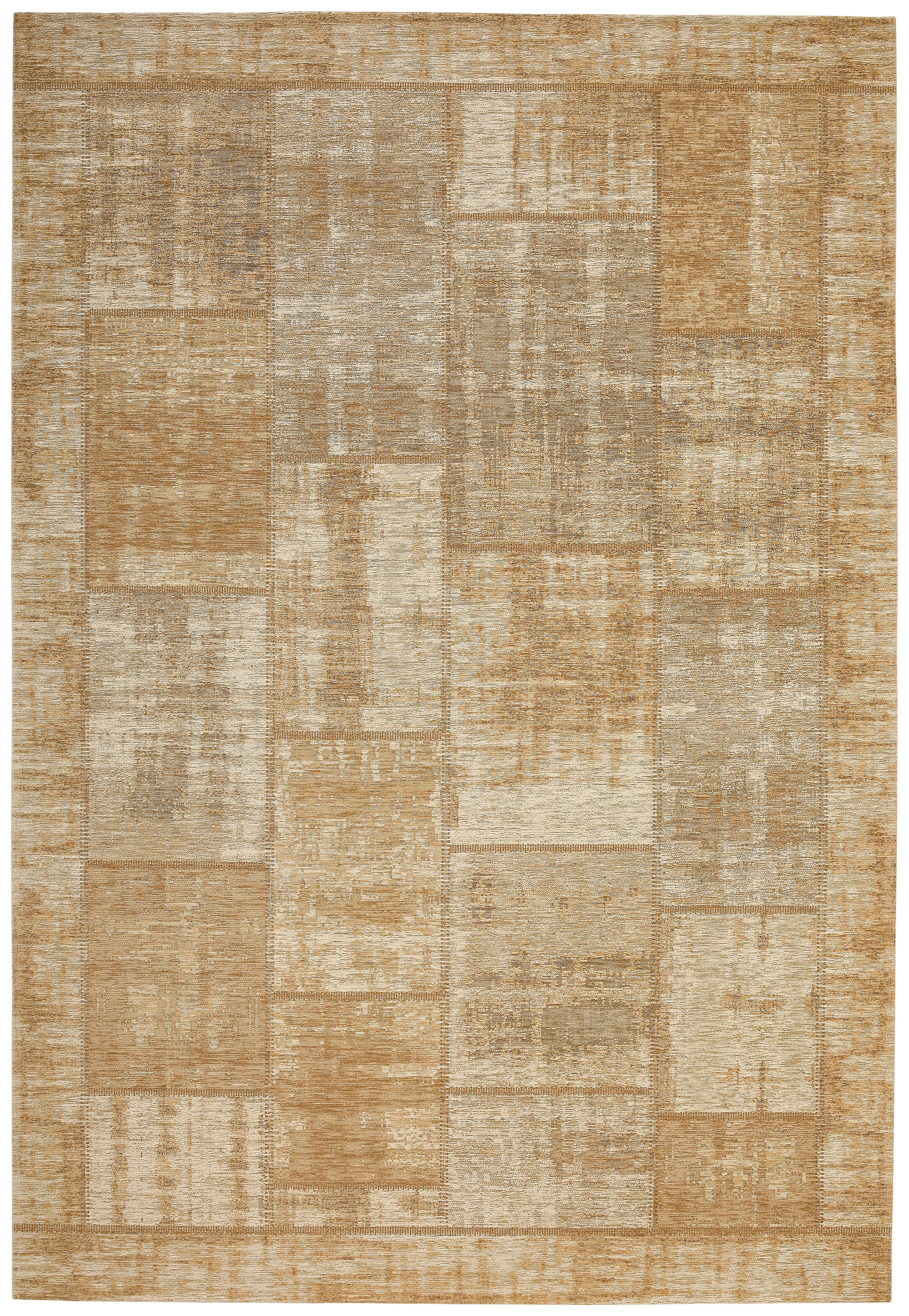 DYWAN TKANY NA PŁASKO PATCH - beżowy, Trend, tworzywo sztuczne/tkanina (155/230cm) - Novel