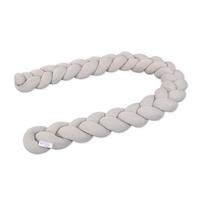 OCHRANIACZ DO ŁÓŻECZKA GEFLOCHTEN - beżowy, Basics, tkanina (180/9/9cm) - Babybay