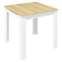 Esstisch Vcm Esstisch "pesoli"80/120x80 - Honigeiche/Weiss, Modern, Holzwerkstoff (80-120/80/75,5cm) - MID.YOU