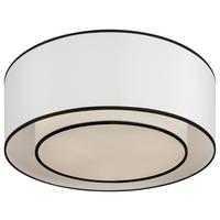 Deckenleuchte Bergamo Weiß max. 60 Watt - Weiß, Basics, Textil/Metall (52/18/52cm) - MAYTONI