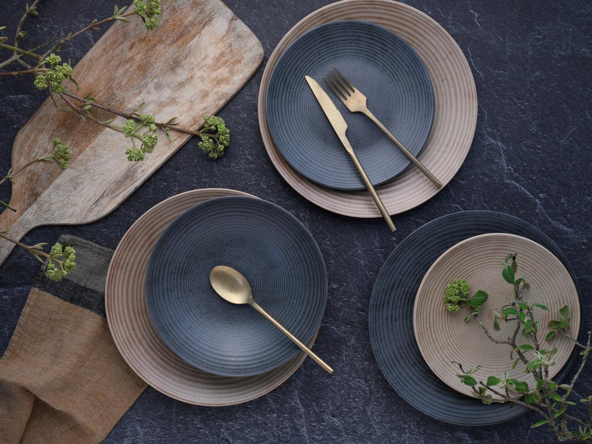 Jedilni Servis Catania Anthrazit, 12-Delni - antracit, Basics, keramika - Creatable