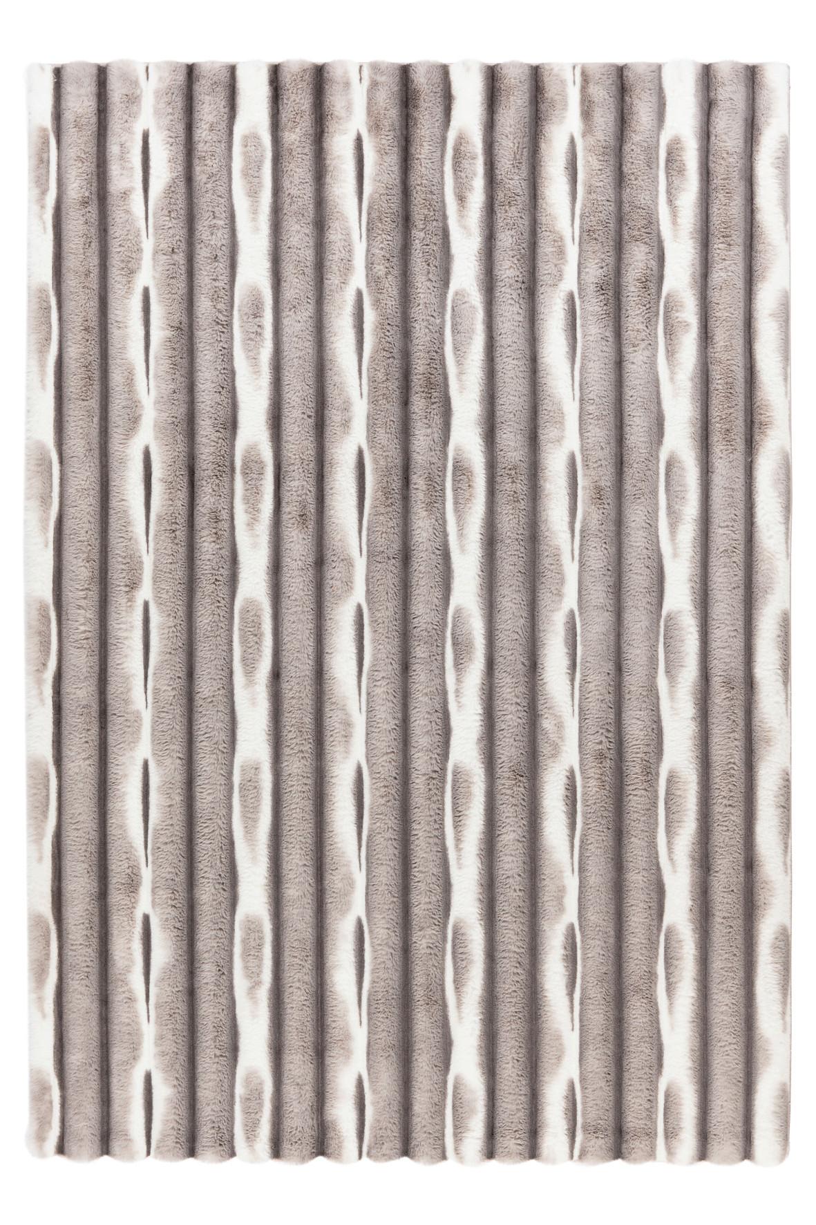 HOCHFLORTEPPICH MY WAVES 305 - Silberfarben, Basics, Textil (40/60cm)