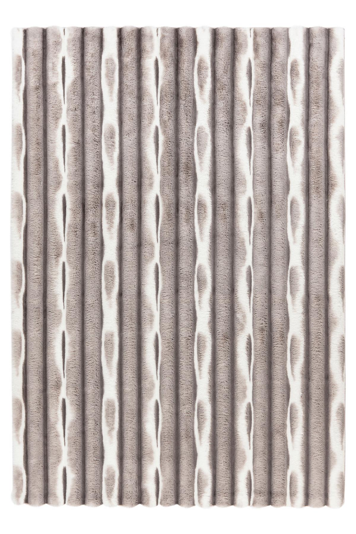 HOCHFLORTEPPICH MY WAVES 305 - Silberfarben, Basics, Textil (160/230cm)