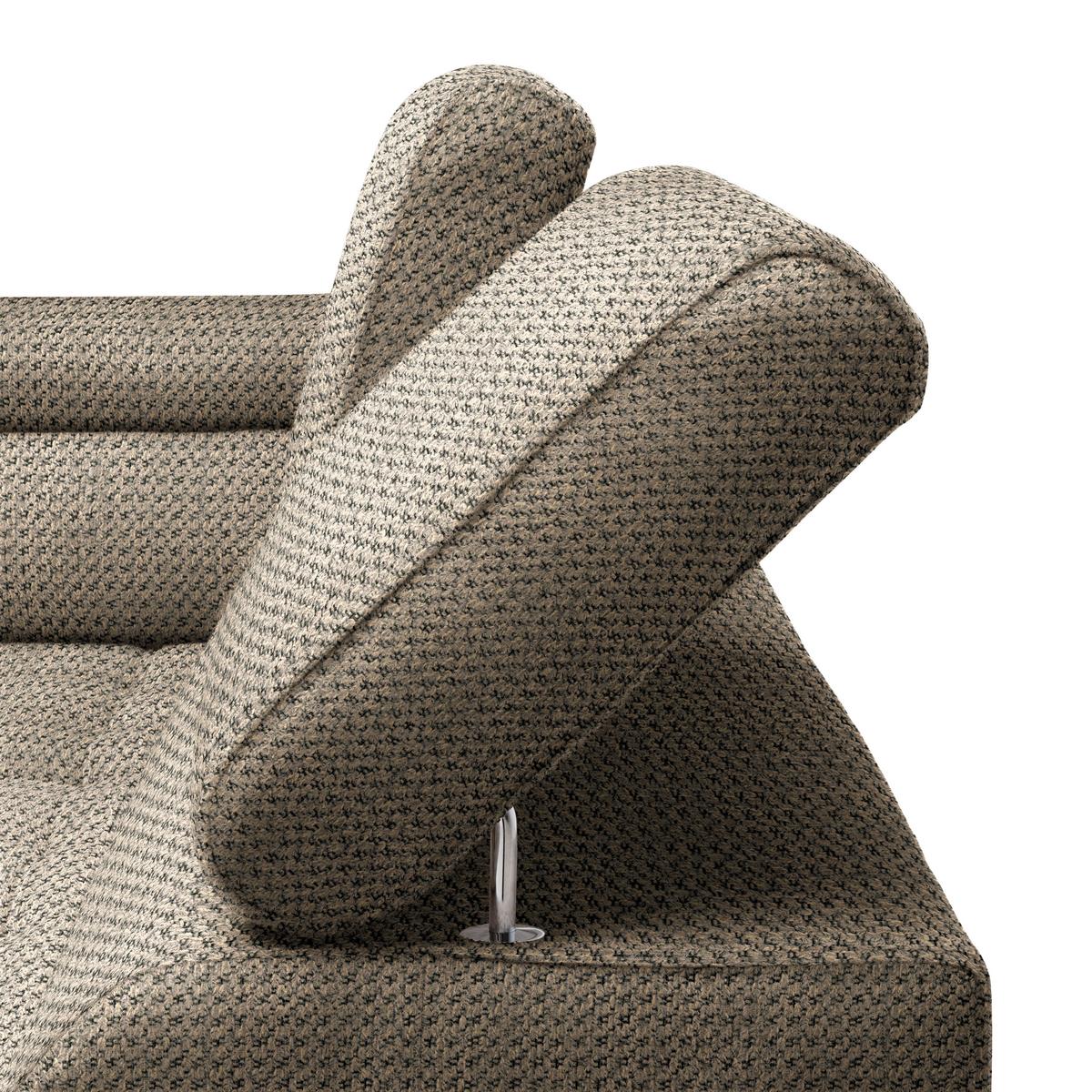 Kutna Garnitura Gremio - bež/crna, Moderno, tekstil/plastika (206/283cm) - Modern Living