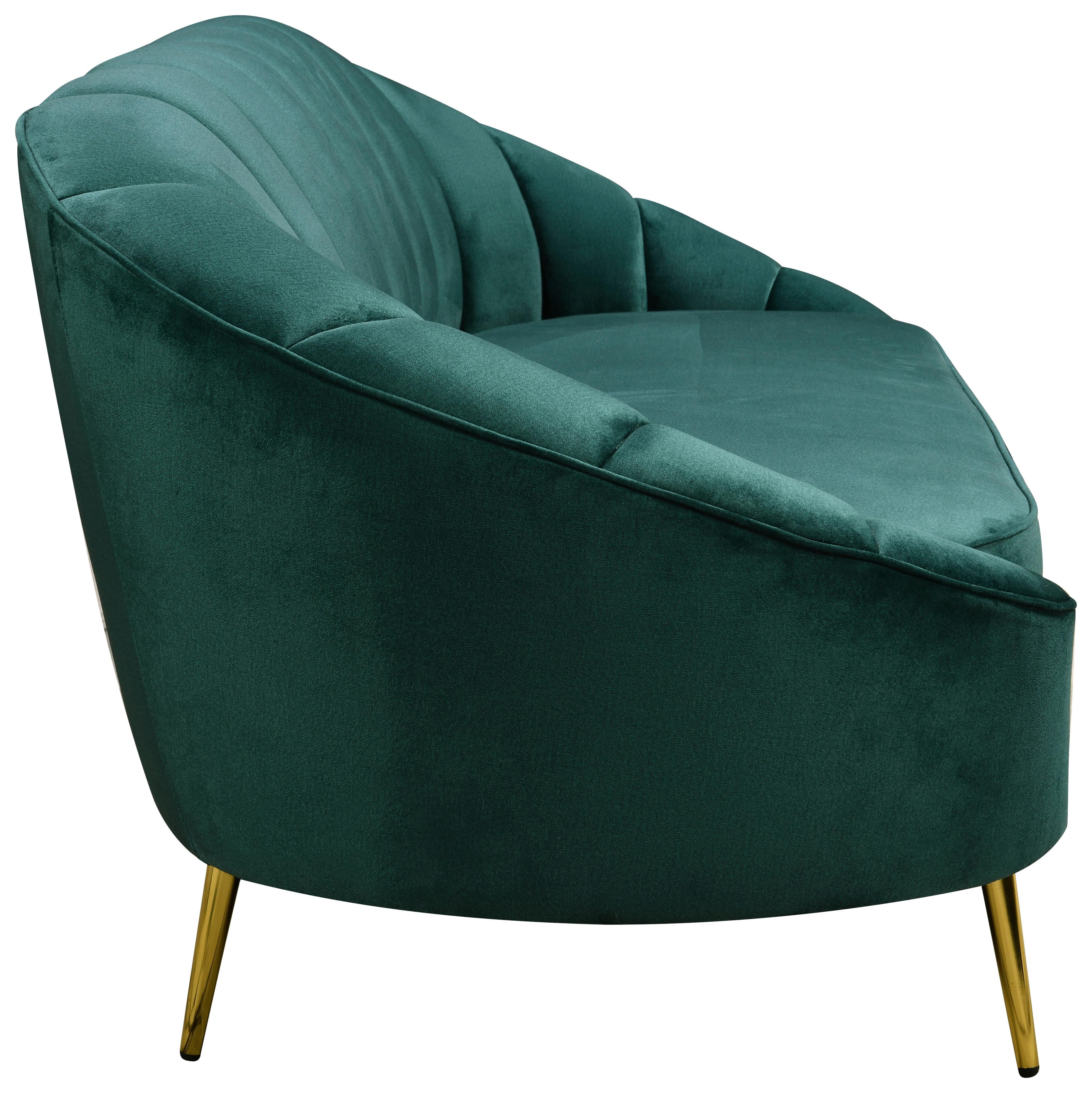 Trosed Stella, Zelena - zelena/barve medenine, Design, kovina/tekstil (210/82/90cm) - Livetastic
