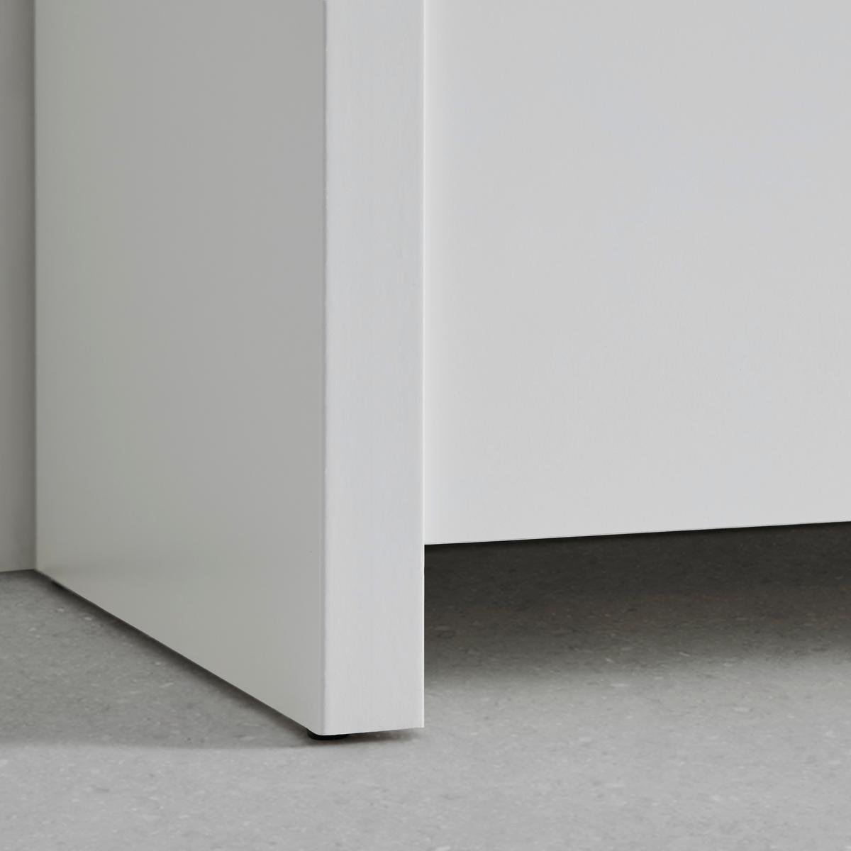 Lowboard Larios B in Weiß - Schwarz/Weiß, MODERN, Holzwerkstoff/Kunststoff (143/61/40cm) - Mömax