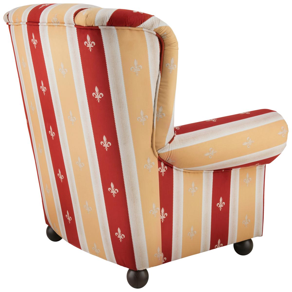 Sesselset Torello Rot Mikrofaser - Rot, KONVENTIONELL, Holz/Textil (92/102/145cm) - Livetastic