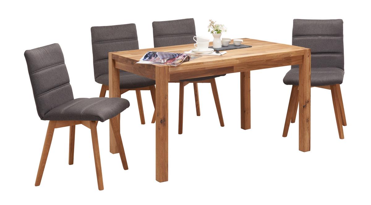 STÓŁ DO JADALNI TINA - kolor dębowy, Konventionell, drewno (120/80/75cm) - home24