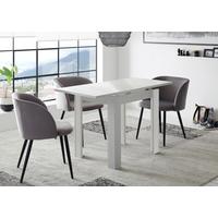 Masă extensibilă MONZI 80X60 - alb, Modern, material pe bază de lemn (80-136/78/60cm) - Mömax