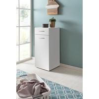 Comodă MRK - alb, material pe bază de lemn (40/98/40cm) - Modern Living
