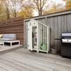 Gartenschrank Marianna Weiß Echtholz - Weiß, MODERN, Holz (131/180/54,5cm) - Bessagi Garden