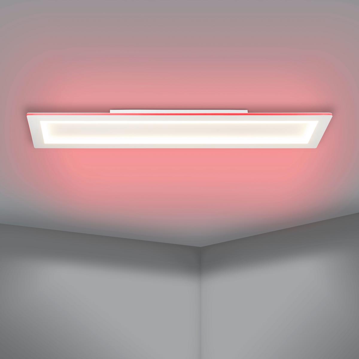 LAMPA SUFITOWA LED 900485* PADROGIANO - biały, Basics, tworzywo sztuczne/metal (120/30cm) - Eglo