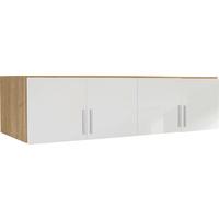 Nastavek Za Omaro Celle - bela/barve aluminija, Moderno, umetna masa/les (181/40/54cm) - Premium Living