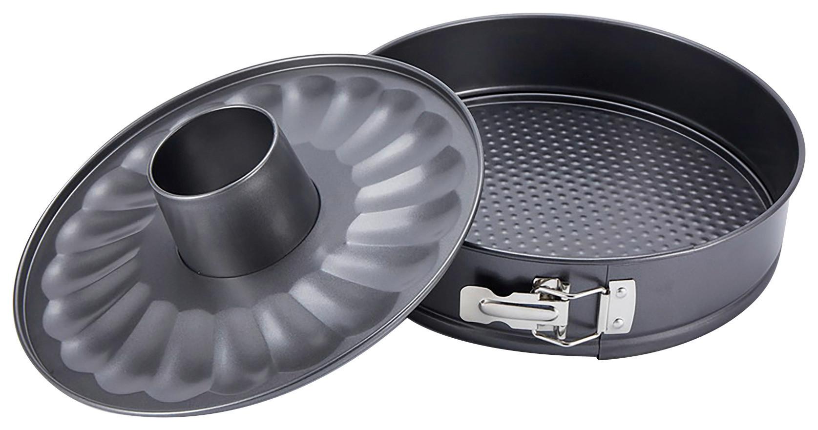 MOULE À CHARNIÈRE BAKERY - 28CM - 2 - gris, KONVENTIONELL, métal (28/6,8cm) - Mömax