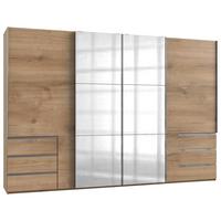 Ormar S Kliznim Vratima Level 36 A - boje hrasta/boje kroma, Moderno, drvni materijal (350/236/65cm) - Modern Living