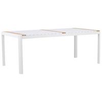 GARTENTISCH TOGO - Weiß, KONVENTIONELL, Holz/Metall (100/75/200cm) - Gardenson