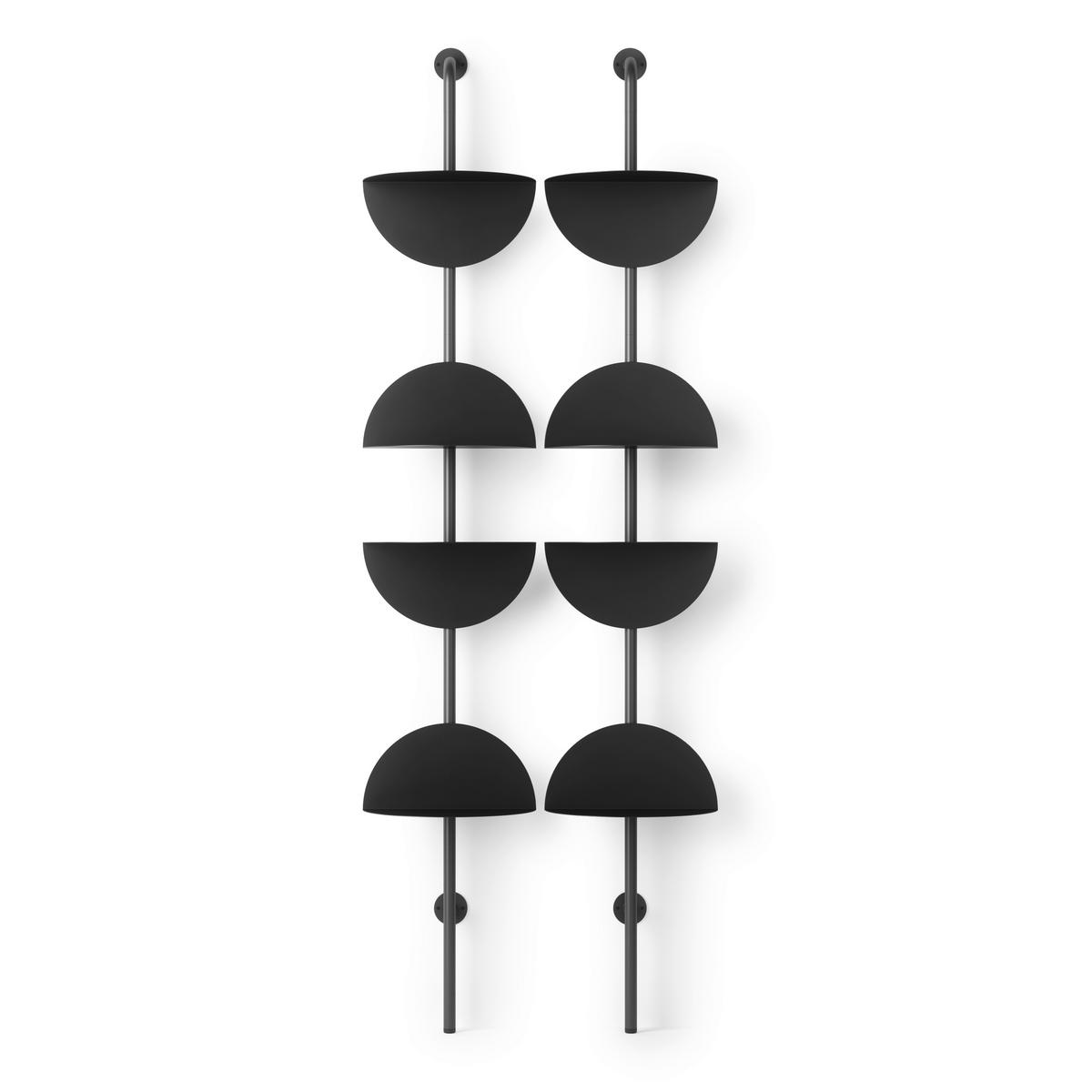 Wandboard Schwarz - Schwarz, Basics, Metall (35/27/204cm) - Umbra