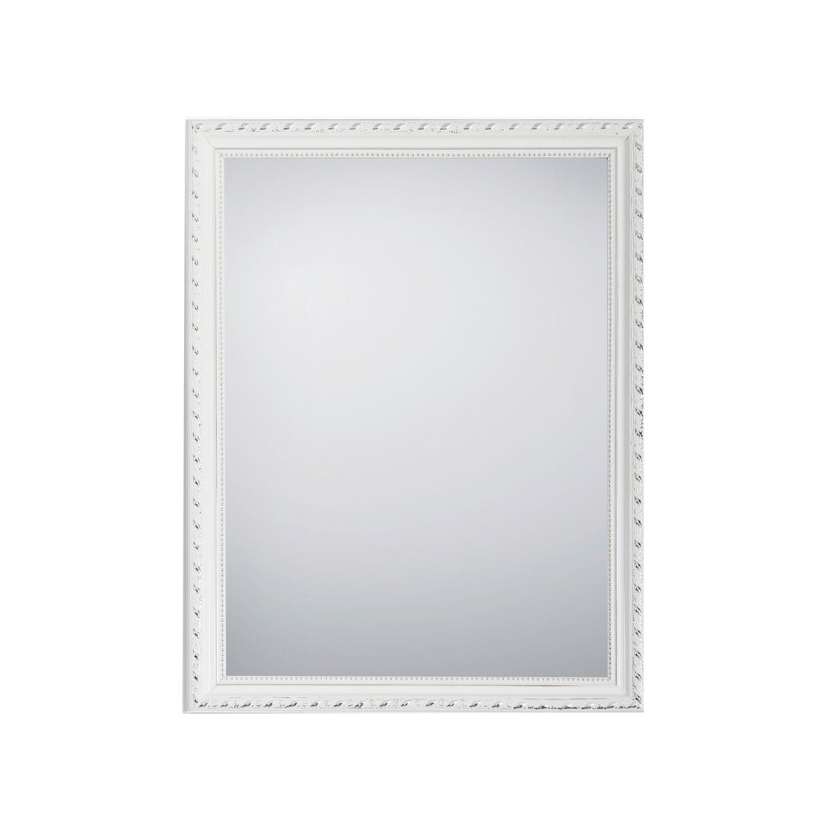 Spiegel Loreley in Weiß - Weiß, LIFESTYLE, Glas/Holz (34/45cm) - Mömax