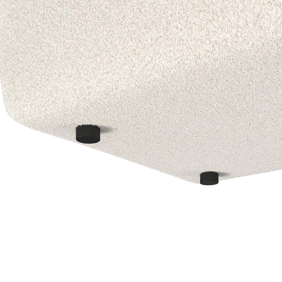 CANAPEA SOPHIE - alb/culoare natur, Modern, lemn/textil (222/88/75cm) - Bessagi Home