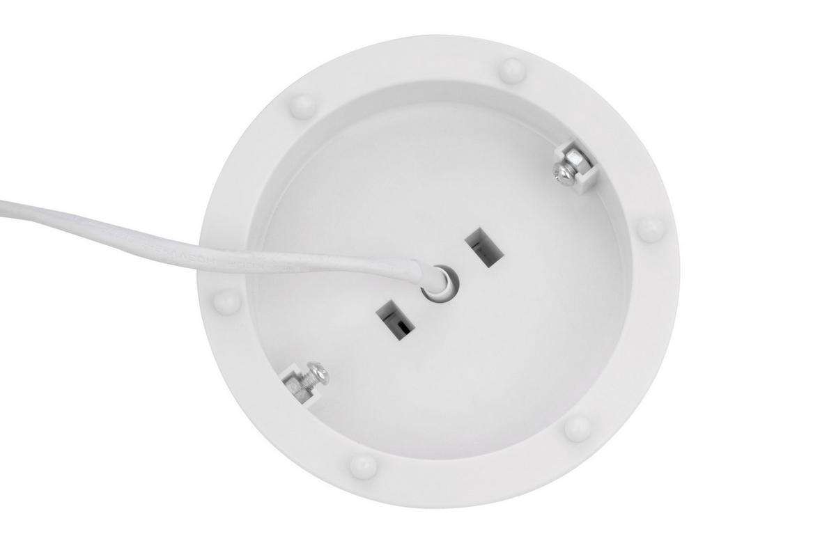 LAMPA STOŁOWA OAKLAND *SBN* - biały, Basics, tworzywo sztuczne/szkło (20cm) - Novel