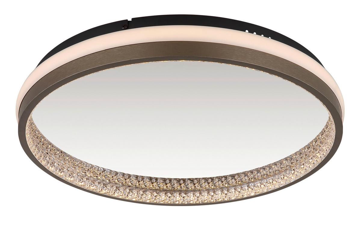 LED-DECKENLEUCHTE 67179D DELLA - Klar/Weiss, Konventionell, Kunststoff/Metall (39,7/6cm) - Globo