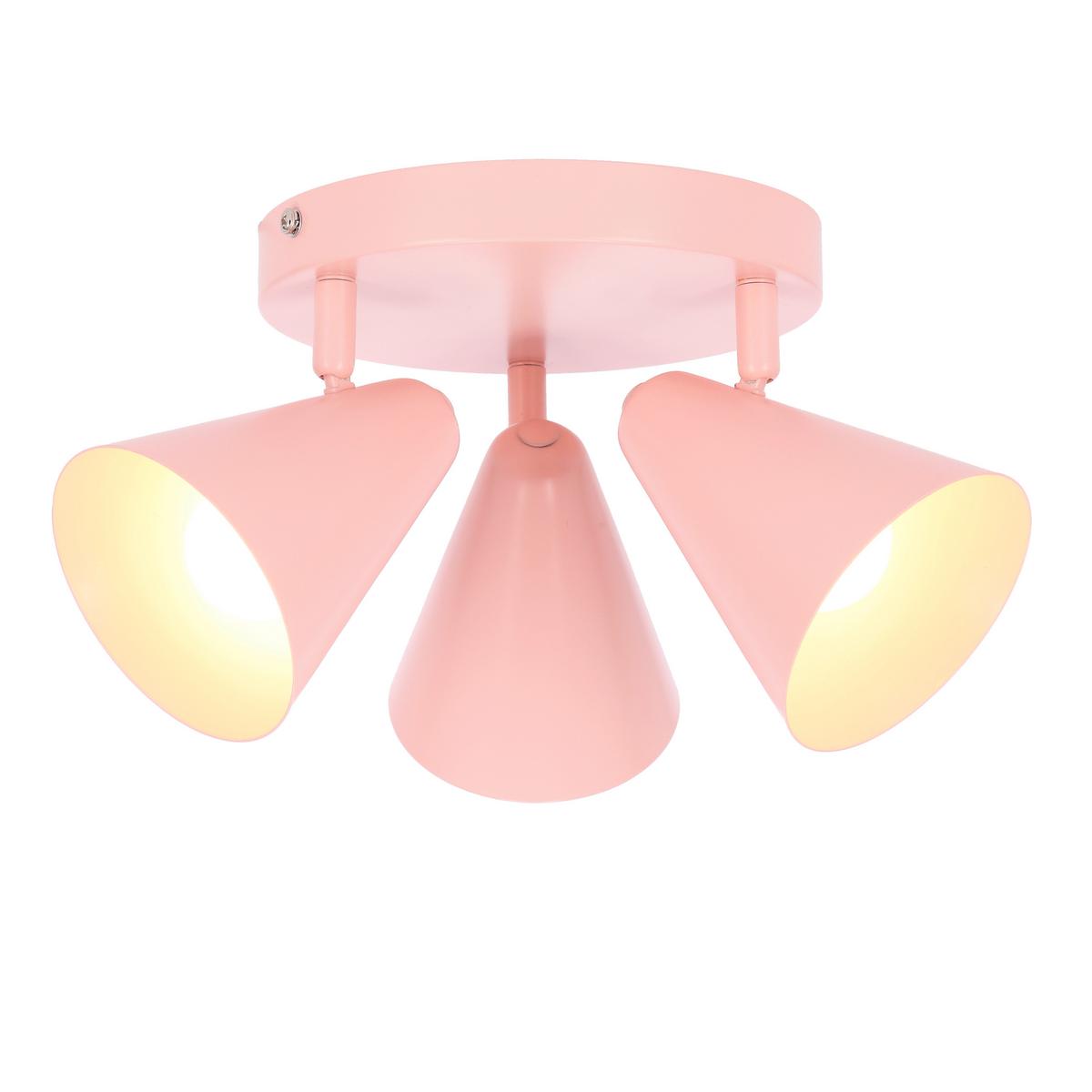 Stropni Reflektor Amor - pink, Trend, metal (34/34/16cm)