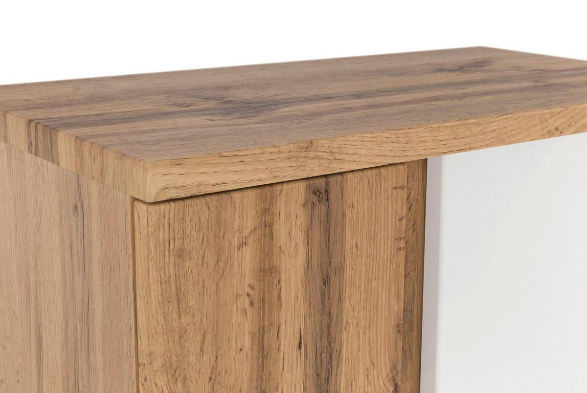 Hängeschrank Varese ca. 65x64 cm Weiß/Eiche - Eiche Wotan/Weiß, MODERN, Holzwerkstoff (65/64/20cm) - Held