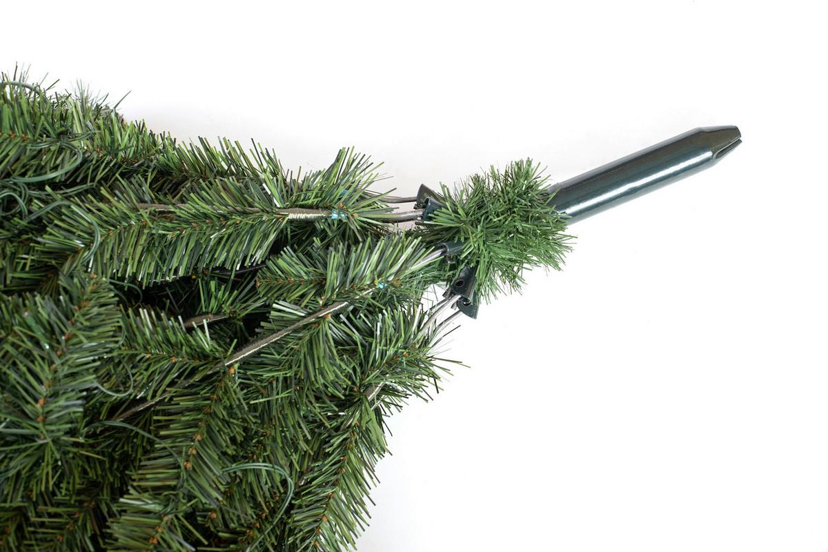 Weihnachtsbaum Roswell Grün H: ca. 150cm - Grün, Basics, Kunststoff (101/150/101cm)
