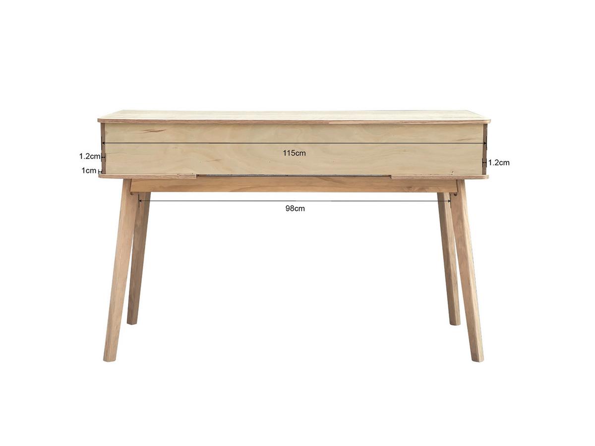 Schreibtisch Skandy Naturfarben - Naturfarben, MODERN, Holz/Holzwerkstoff (120/75/48cm) - Premium Living