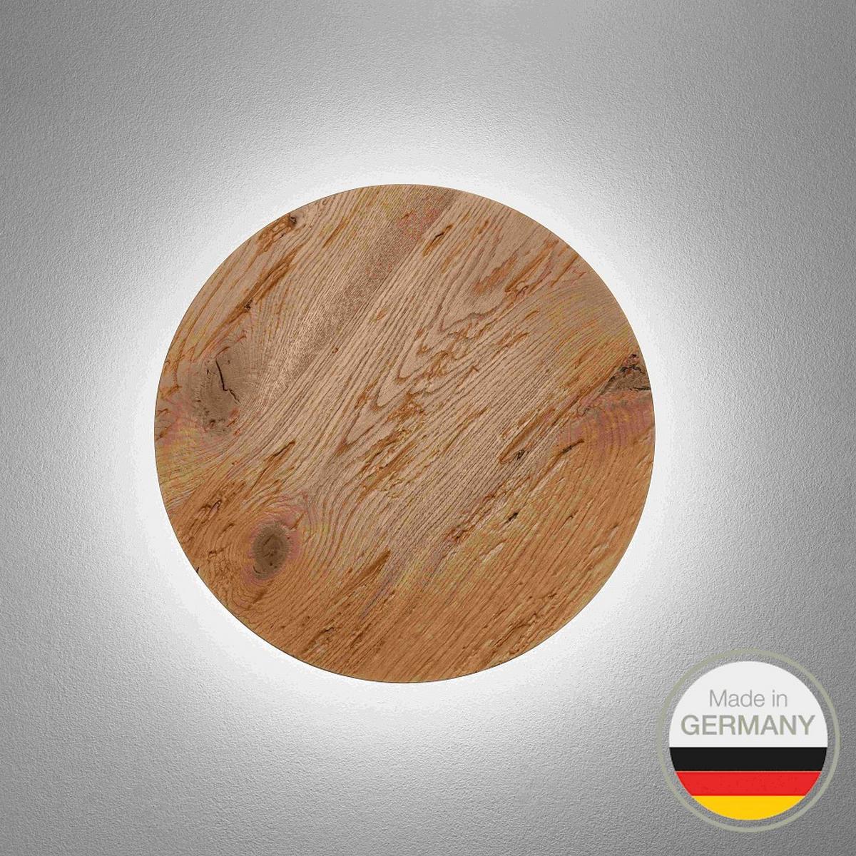 KINKIET LED 661.22 LUNA - dąb dziki, Natur, drewno (40cm) - Ambiente