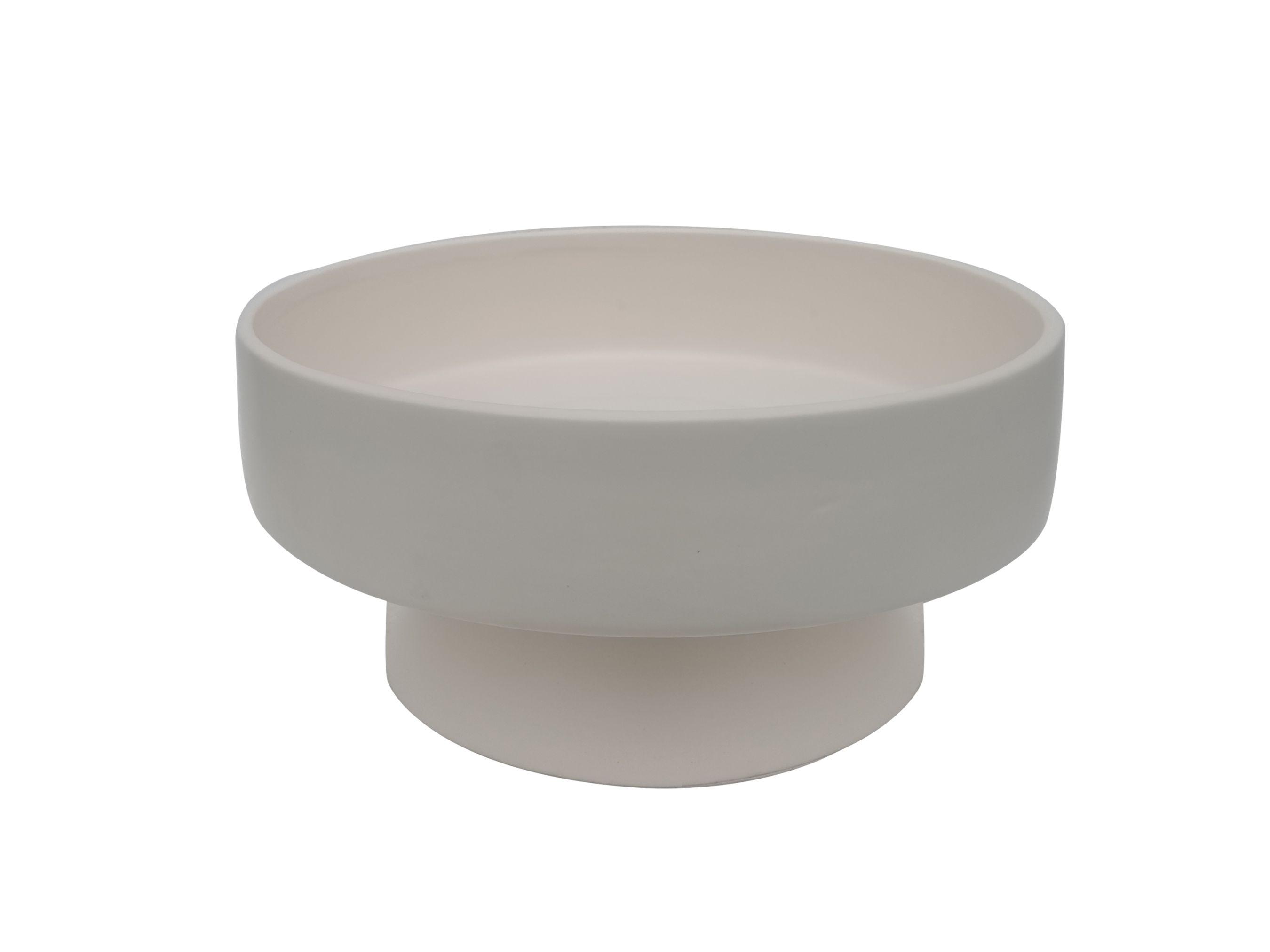 Dekoschale Bowl aus Keramik - Weiß, MODERN, Keramik (24,5/12cm) - Modern Living